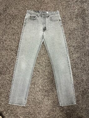 Levi’s Orange Tab Light Gray Straight Leg Jeans